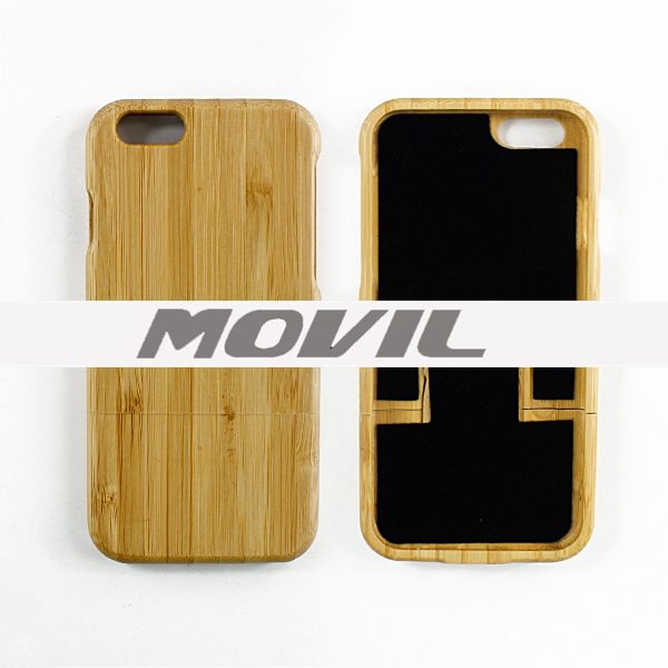 Np-2384 Funda de auténtica madera de bambú para iPhone 6-10